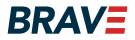 BRAVE blue and red logo.